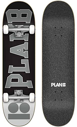 Plan B Academy Komplettes Skateboard, Erwachsene, Unisex, Mehrfarbig, 19 x 80 cm