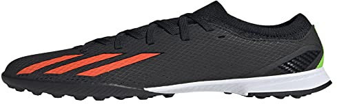 adidas X Speedportal.3 Turf Soccer Shoe, Black/Solar Red/Solar Green, 11.5 US Unisex Little Kid