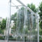 Plane Wasserdicht Transparent mit Ösen 1.8X2M, Durchsichtig PVC Abdeckplane, Reißfest Wetterfeste Plane für Gartenmöbel Pavillon Terrassen Gewächshaus, mit Seil