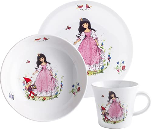 KAHLA 32D200A50851C Kids Kinderset 3tlg. Schneewittchen | 3 teiliges Kinder Set mit Schneewittchen Dekor aus Porzellan