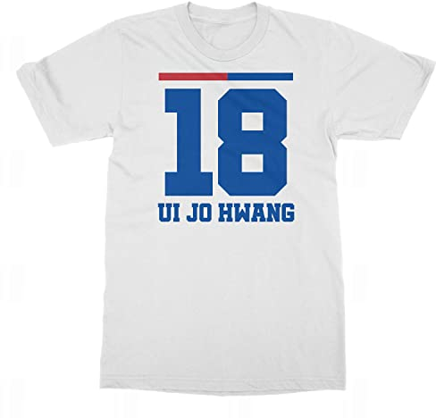 South Korea Sauf Jersey Ui Jo 18 Trikot des Nationalvereins Trend Unisex T-Shirt (Blau, Mittel)