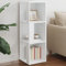 CIADAZ Eckregal Weiß 33x33x100 cm Spanplatte, Bücherregal, Esszimmer Deko, Eckbücherregal, Eckschrank, Leiterregale, Ecke Dekoration