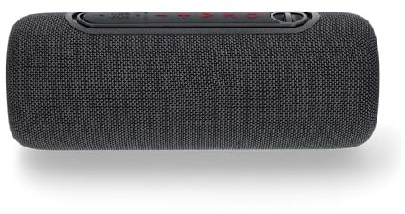 Nedis Bluetooth-Lautsprecher - max. Batteriespielzeit: 4 Std - Handgerät - 30 W - Stereo - Eingebautes Mikro - X5 - Verknüpfbar - Schwarz