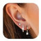MACACHII 3 Paar Ohrringe Silber 925 Set für Damen | 14K vergoldet Sterling Silberstecker |kleine ohrstecker silber 925 für Mehrere Piercings | Huggie, Cartilage, Zarte Stapelbar Ohrringe