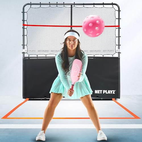Pickleball Rebounder-Trainingshilfe, Verstellbarer Winkel, einfache Einrichtung und Lagerung, perfektionieren Sie Ihre Vorhände, Rückhände, Dinks Volleys, Genauigkeit, Koordination, Küchenkontrolle