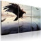 B&D XXL - Wandbilder XXL Natur 135x90 cm Vlies Leinwandbild 3 Teilig Kunstdruck modern Wandbilder XXL Wanddekoration Design Wand Bild - Tiere Landschaft See Adler 020116-3