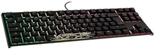 Ducky One 2 TKL PBT Gaming Tastatur, MX-Speed-Silver, RGB LED - schwarz