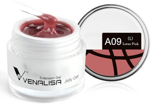 Venalisa 50g gel construction ongle uv - Couleur rose lotus - Camouflage naturel - kit ongle gel uv complet Builder Gel Gels et résines pour faux ongles formes d'ongles pour gel ongle débutants