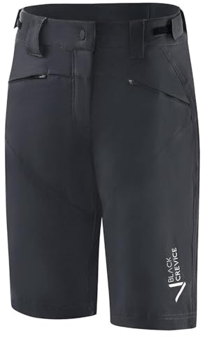 Black Crevice Damen MTB Hose, Black, 42