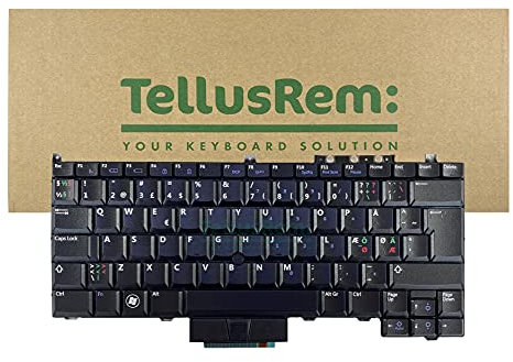TellusRem replacement Scandinavian – Nordic non-backlit keyboard for Dell Latitude E4300, Latitude E4310, Latitude E4200