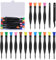 18 Pcs Glasses Screwdriver Set, Magnetic Small Screwdriver Kit with Flathead Cross Head Pentalobe Torx Star Screwdrivers Tweezers Repair Kit for Eyeglass Phone Electronics Jewelry Watch