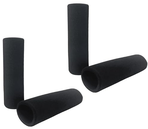 Poignées en Mousse Confort pour Moto | Anti-Vibrations | Antidouleurs | Soulageant la Fatigue et Les Crampes, avec Toucher Doux et Facile à Installer pour Poignées Chauffantes et Standards (2 Paires)