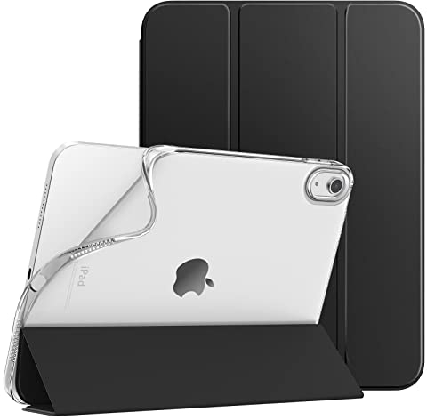 TiMOVO Funda para iPad A16 11ª Generación 11 Pulgadas 2025, iPad 10ª Generación 2022 10,9 Pulgadas, Funda Delgada con Trasera Translúcida de TPU Blanda, Auto Activación/Reposo, Negro
