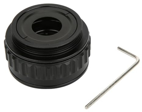 Microscope Adapter, 0.35X CTV Microscope Lens Camera Interface Adapters Microscope Accessory Mount Lens Adapter for Trinocular Stereo Microscope, with Hex Scoket Wrench, Black