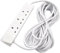 Zerox World 4 Way Gang Mains Power Extension Lead Socket Cable 4-Way Extension Lead - Four Gang Multi Plug Socket - White Power Cable 10m