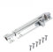 100mm Straight Door Bolts Polished Chrome Barrel Side Lock Pack of 1 Door Latch with Screws Tower Bolt Locks for Bedroom Bathroom Toilet Shed Gate Cupboards and Cabinets.