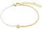 JETTE Damen-Armband 925er Silber 8 Zirkonia One Size Gelbgold 32025943