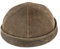 Bullani Docker-Cap Dockermütze Seemannsmütze aus 100% Leder – Made IN Germany – Braun - Gr- 54
