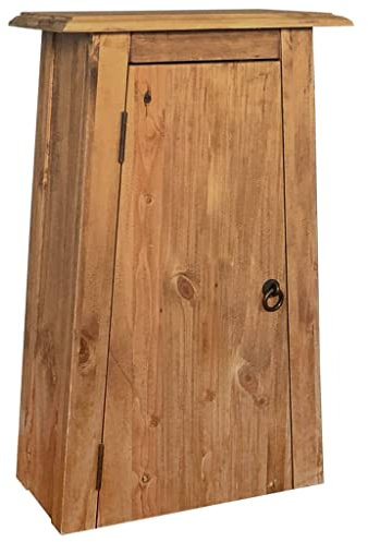 RAUGAJ Möbelsets, Badezimmermöbel-Sets, Badezimmer-Wandschrank, massives Kiefernholz, 42 x 23 x 70 cm