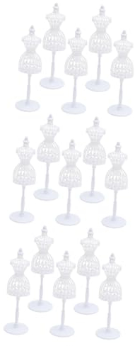 TOYANDONA 15 STK Spielzeug Puppen Schneiderpuppe Spielzeug Mannequin Puppe Schaufensterpuppe Nähen Puppenhaus Zubehör Selber Machen Puppenschaufensterpuppe Miniatur Kind Spielzeugzimmer Weiß