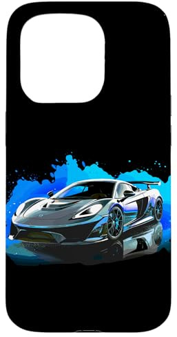 Supercar Sportwagen Exotische Konzept Kunst Poster Stil Jungen Männer Hülle für iPhone 15 Pro