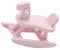 TOYANDONA 10 STK Zubehör Für Puppenhäuser Holzhandwerk Statuendekor Holzmöbel Mini-Spielzeug Tierspielzeug Aus Holz Schaukelpferd Aus Holz Mini-möbel Miniatur Birke Rosa Schaukelstuhl Baby