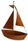 Bornhöft Edelrost Schiff zum bepflanzen Gartendeko 65cm x 56cm rostige Garten Deko Teich Angler Maritime Dekoration (65cm)