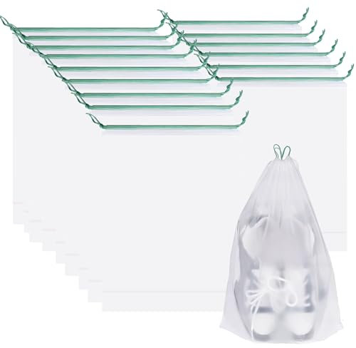 Dantolo 15 Pièces Sac à Chaussures de Voyage,Housses Chaussures,Sac à Cordon Anti-Poussière pour Chaussures,Sac de Rangement Imperméable pour Chaussures,Sacs à Poussière pour Chaussures