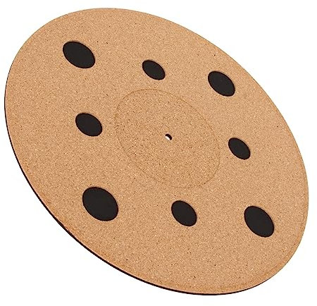 Tappetino per Giradischi in Sughero da 4 Mm, Migliora la qualità del Suono, Antivibrazioni, Tappetino per Dischi in Sughero per Dischi da 12 Pollici con Antiscivolo, Antistatico,