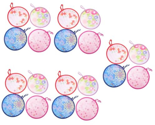 PAMINGONO 20piezas Ventilador Redondo Plegable Japonés para Desempeño para Diseño y para Decoración y Verano