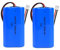 2Pcs 7.4V 2000mAh Li-ion Battery Pack RC Replacement Rechargeable Battery Pack Built-in 18650 * 2 Cell for Cars Airplane DIY, Fishing lights,Doorbell,Handheld Fan, Radio, Speakers, etc.