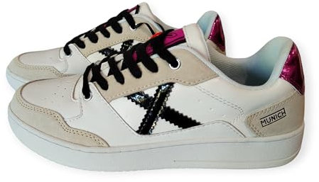 Munich Scarpa Donna Sneakers Legit Wmn 88 Colore Bianco Nero Fucsia Numero 39