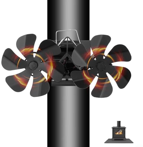 zeroupshop Solar Panel Fan Kit Solar Panel Powered Dual Fan Waterproof Solar Powered Fan Multifunctional Solar Extractor Fan for Greenhouses Sheds Pet Houses Double End Chimney Fan