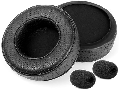 DowiTech Cuscino di ricambio traspirante compatibile con le cuffie da gioco HP OMEN 800 OMEN800 Cuscinetti auricolari con pelle proteica forata e schiuma di memoria