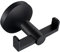 APLusee Double Towel Hook Matte Black, 304 Stainless Steel Bathroom Robe Hook, Towel Holder Coat Hook Wall Mounted