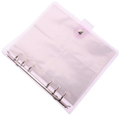 GREENADSCAPE 1 Set Star Album Large Capacity Photocard Holder Binder for Cards 25 Pockets Album Photocard Holder Book Mini Scrapbook Instant Camera Photo Album Wedding Album Decor Purple Pvc