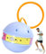 Mwqpgyh Ankle Skip Ball for Kids | Ball Jump Rope Glowing Bouncy Ball for Kids Exercise - Ankle Jump Rope Game, Safe Sports Swing Ball for Adult, Kids