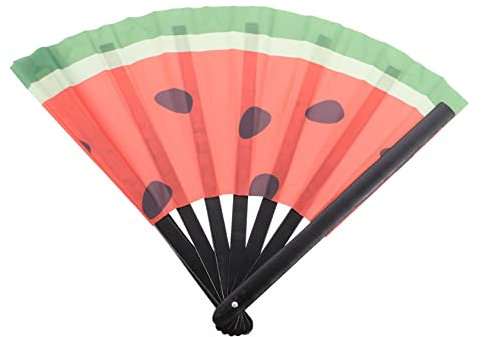 VOSAREA Chic Watermelon Japanese Hand Fan Folding Fan Japanese Prints Home Decor