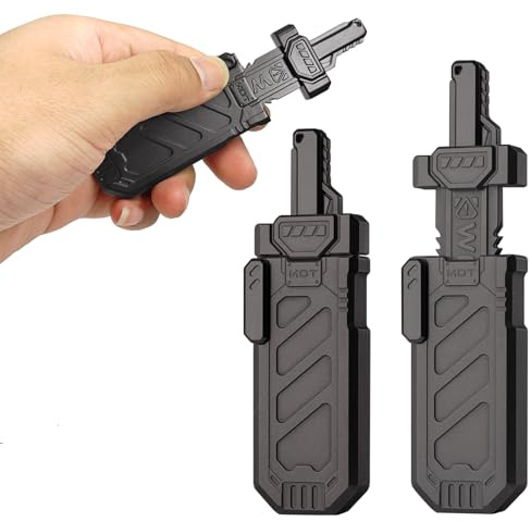 HIDEDC Sword Fidget Toy, Ejectable Sword Fidget Toys for Adults, Home Office Executive Desk Toy Stress Relief Toy, Ideal Gifts for ADHD, ADD & Autism (Grey)