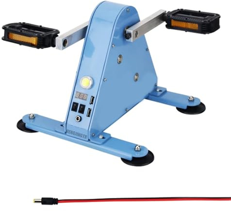 HENGJINGTR Fahrrad-Generator-Ladegerät, Mit Spannungs-Digitalanzeige, Dual-USB-Kurbelgenerator, DC-Ausgang 1-35 V, Geeignet Für Das Aufladen Im Freien Und Zu Hause (100 W)