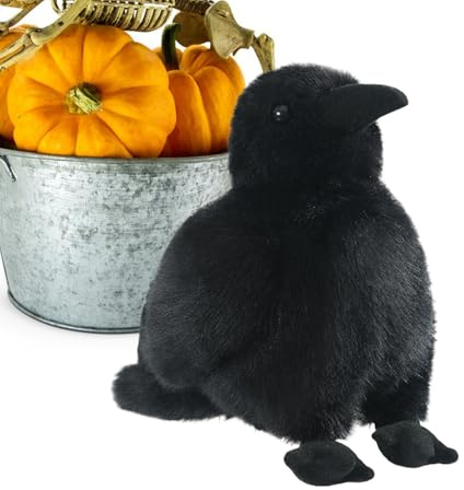 Hiemible Kuscheltier,15 cm Weiches Lustiges Kuscheltier Für Kinder | Gothic weiches für Kinder ab 3 Jahren Wohndekor für Tisch Auto Kinderzimmer Wohnzimmer Halloween Party
