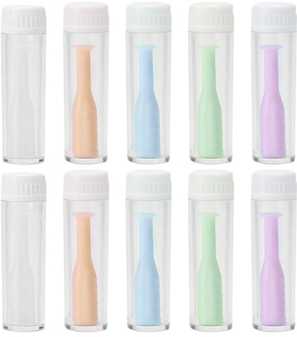 QEXUJOW Accessori per maneggiare lenti a contatto,Confezione da 10 ventose per lenti a contatto, ausili per indossare le lenti a contatto, ventose per inserire e rimuovere le lenti a contatto
