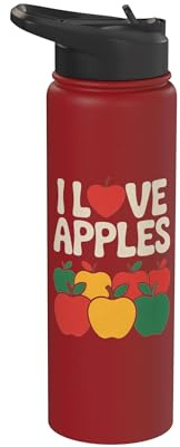 Espressione di frutta colorata I Love Meles Stainless Steel Insulated Water Bottle