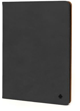 Porter Riley - Custodia in Pelle Compatibile con iPad Pro 11 M5 / M4 (2025/2024). Custodia Folio/Supporto in Vera Pelle di Qualità Superiore. (Nero/Fulvo)