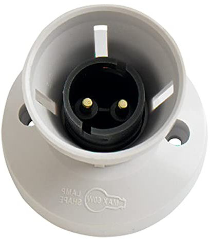 Merriway BH05889 Straight Batten Lamp Holder , White