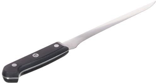 ZWILLING Gourmet Filetiermesser, 18 cm, Rostfreier Spezialstahl, Ergonomischer Kunststoff-Griff, Schwarz - Made in Germany