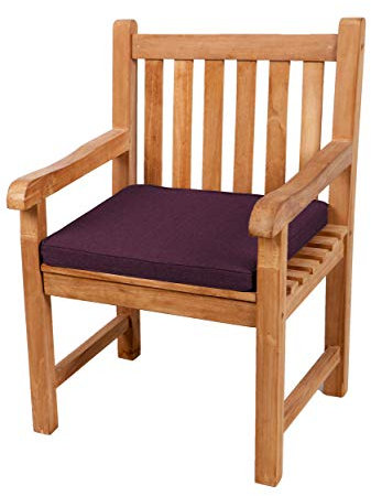 Gutekissen® Sitzkissen für Bank, Gartenschaukeln, Sitz, glatt. FK5 (60x60x5, Violett)