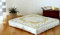 Popular Handicrafts Indischer Hippie-Mandala-Bodenkissenbezug, quadratischer Polsterhocker, Tagesbett, übergroßer Baumwoll-Kissenbezug mit strapazierfähigem Reißverschluss, Sitzkissen, 88.9 cm, Gold