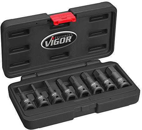 Vigor V7019 1/2 inch Hexagonal Socket Spanner Set