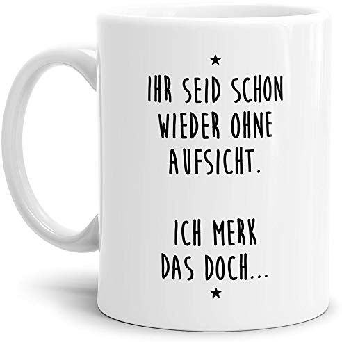 Tassendruck Lustige Tasse mit Spruch Ich Merk das doch... - Büro/Job/Arbeit/Witzig/Kaffee-Tasse/Geschenk-Idee/Weiss